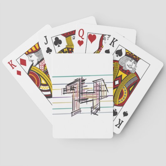 Wolf zomer vreugde pokerkaarten (Achterkant)