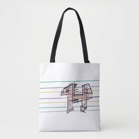 Wolf zomer vreugde tote bag (Voorkant)