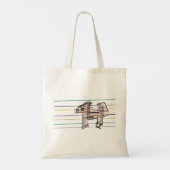 Wolf zomer vreugde tote bag (Achterkant)