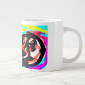 Wolf zonsondergang wild grote koffiekop (Rechts)