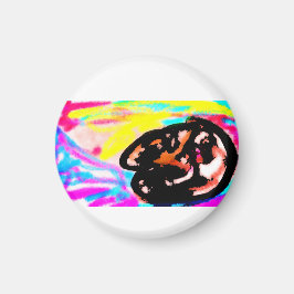 Wolf zonsondergang wild magneet