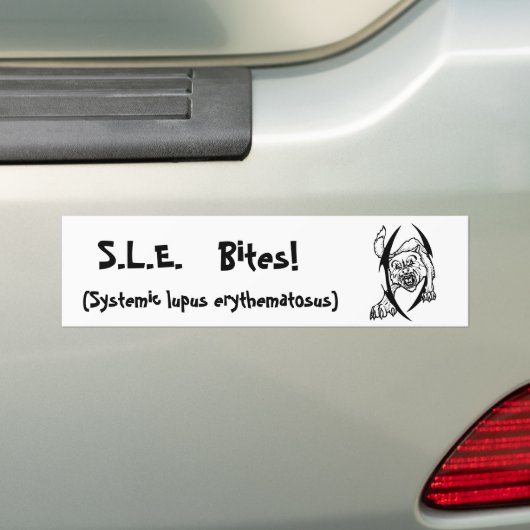 Wolfbites Bumpersticker (Op auto)