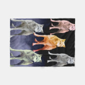 wolfdeken fleece deken (Voorkant (Horizontaal))