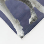 wolfdeken fleece deken (Hoek)