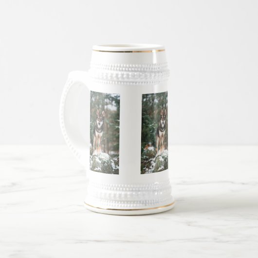 Wolfdog Bierpul (Voorkant links)