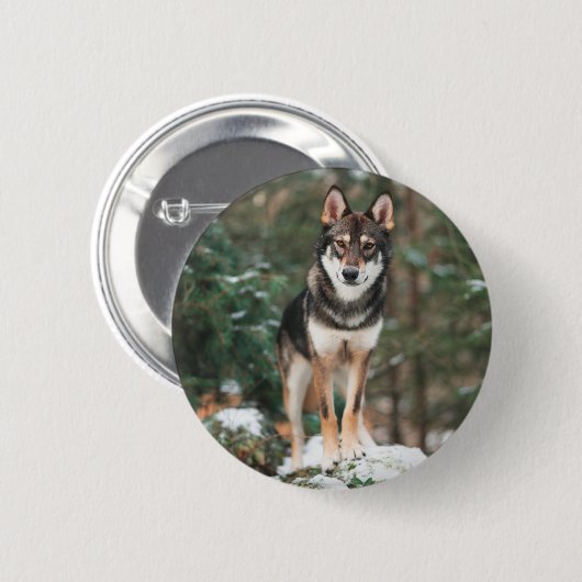 Wolfdog Button (Voorkant /achterkant)
