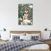 Wolfdog Canvas Afdruk (Insitu (Slaapkamer))