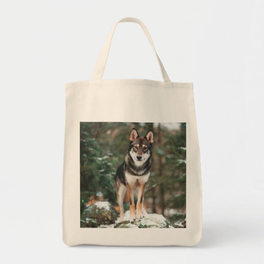 Wolfdog Canvas tas (Voorkant)