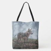 Wolfdog Canvas tas (Achterkant)