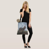 Wolfdog Canvas tas (Op model)