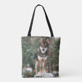 Wolfdog Canvas tas (Achterkant)
