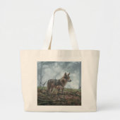 Wolfdog Grote Tote Bag (Voorkant)