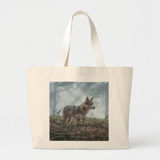Wolfdog Grote Tote Bag (Voorkant)