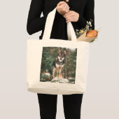 Wolfdog Grote Tote Bag (Voorkant (product))