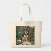 Wolfdog Grote Tote Bag (Voorkant)