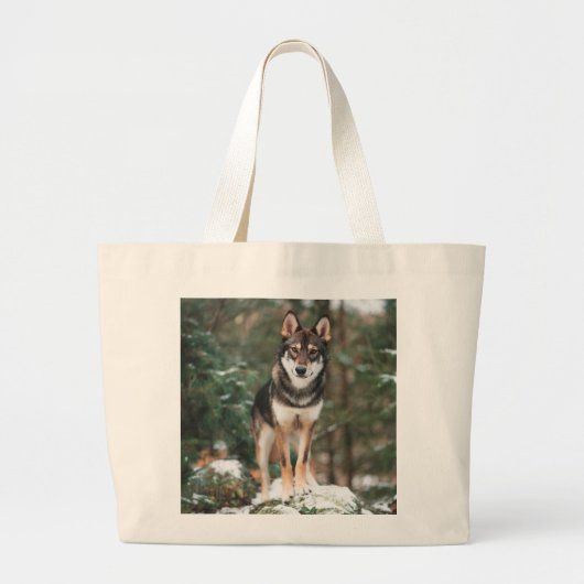 Wolfdog Grote Tote Bag (Voorkant)