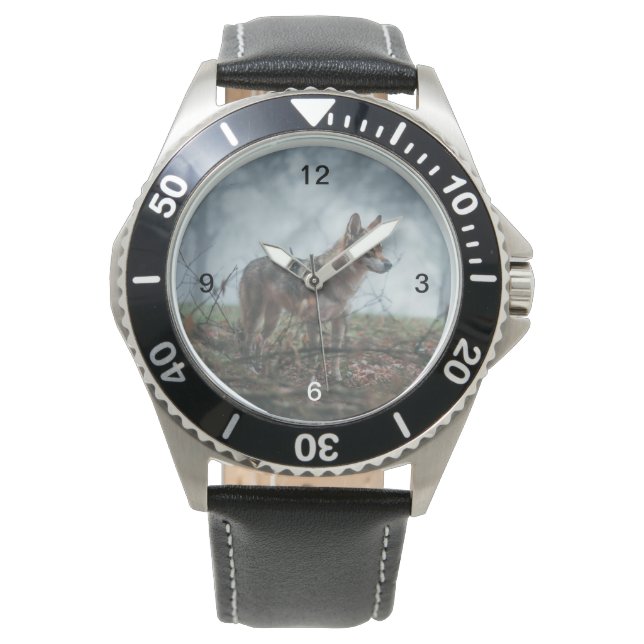 Wolfdog Horloge (Voorkant)