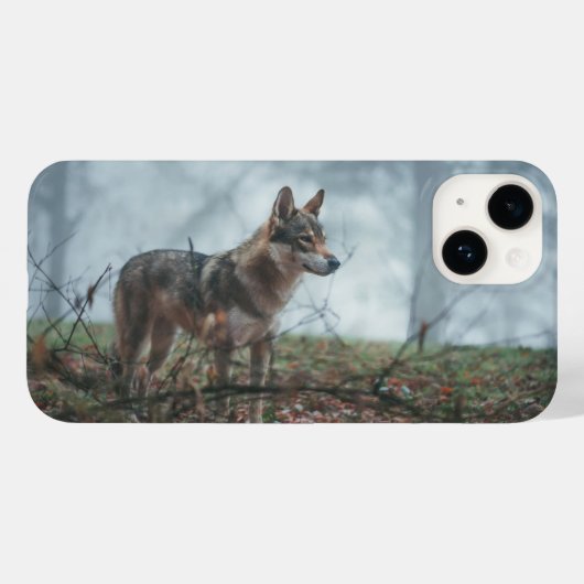 Wolfdog iPhone 14 Hoesje (Achterkant (horizontaal))