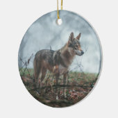 Wolfdog Keramisch Ornament (Links)