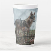 Wolfdog Latte Mok (Voorkant)