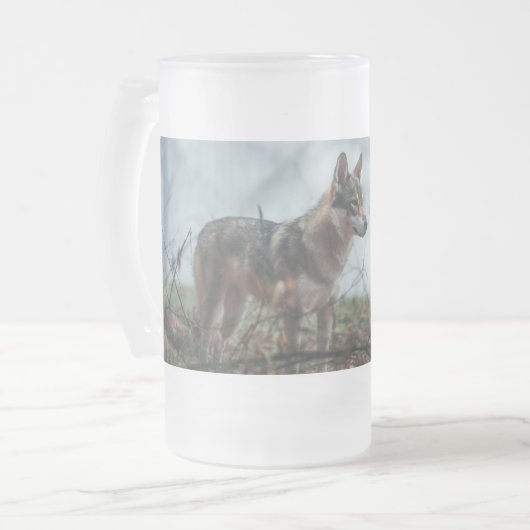 Wolfdog Matglas Bierpul (Voorkant links)