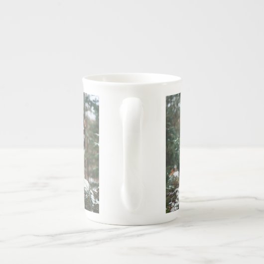 Wolfdog Porselein Kop (Achterkant)