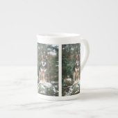 Wolfdog Porselein Kop (Voorkant rechts)