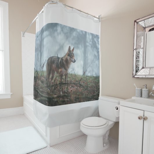 Wolfdog Shower Curtain Douchegordijn (In situ)