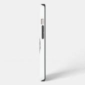 Wolfdraak zwart-wit ontwerp iPhone hoesje (Linkerkant)