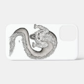 Wolfdragon zwart-wit ontwerp Case-Mate iPhone case (Achterkant (horizontaal))