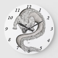 Wolfdragon zwart-wit ontwerp