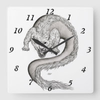 Wolfdragon zwart-wit ontwerp