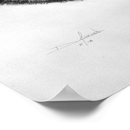 wolfdruk poster (Hoek)