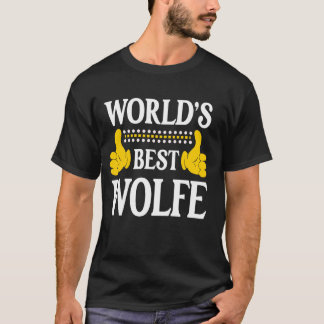Wolfe Achternaam Funny Team Familie Achternaam Wor T-shirt