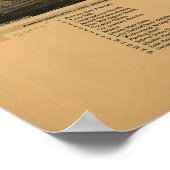 Wolfeboro New Hampshire 1889 Antiek Panorama Poster (Hoek)