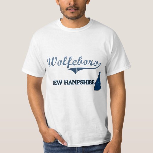 Wolfeboro New Hampshire City Classic T-shirt (Voorkant)