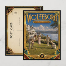 Wolfeboro New Hampshire Vintage Art Deco Gouden