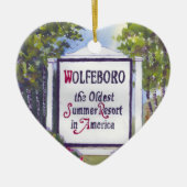 Wolfeboro NH Heart Shape Ornament (Voorkant)