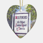 Wolfeboro NH Heart Shape Ornament (Links)