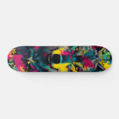 Wolfengezicht Neon Graffiti Kunst – Gelimiteerde E Persoonlijk Skateboard (Horizontaal)