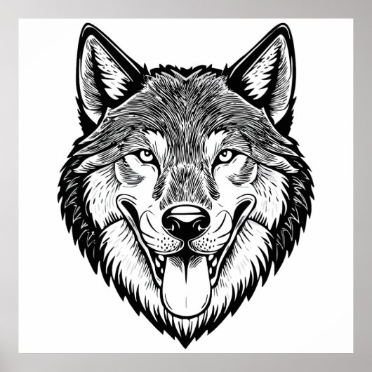 Wolfenkop van voren poster (Voorkant)