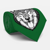 Wolfenkop van voren stropdas (Opgerold)