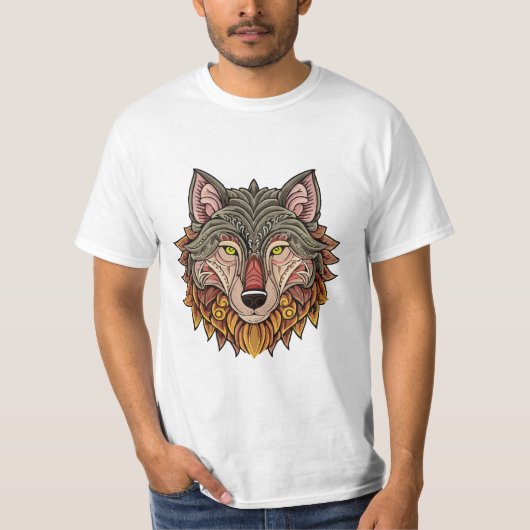 Wolfenkop van voren t-shirt (Voorkant)
