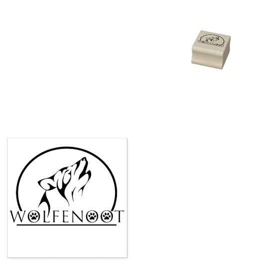 Wolfenoot - Wolf Stamp Rubberstempel (Gestempeld)
