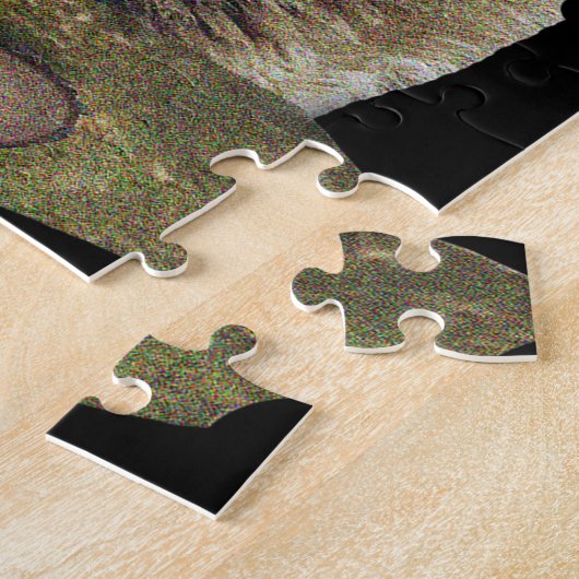 Wolfes huilen bij de maan legpuzzel (Zijkant)