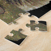 Wolfes huilen bij de maan legpuzzel (Zijkant)