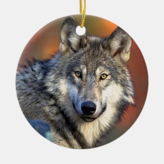 Wolffoto Keramisch Ornament (Voorkant)