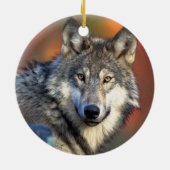 Wolffoto Keramisch Ornament (Achterkant)