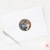 Wolffoto Ronde Sticker (Envelop)