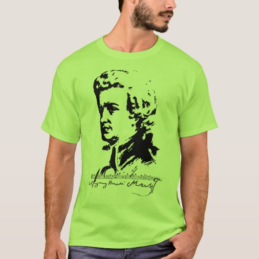 WOLFGANG AMADEAUS MOZART T-SHIRT (Voorkant)